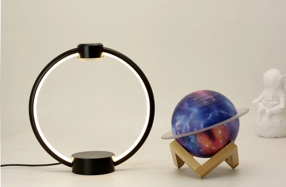 New Promotion Christmas Gift Magnetic Levitation Galaxy Saturn Moon Lamp with Bluetooth Speaker Remote Controller The RGB Light