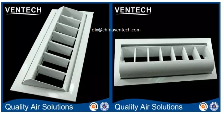 China Manufacturer Ventech Ventilation Aluminum Drum Louver Jet Supply Air Diffuser