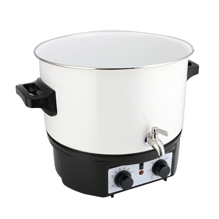 Enamel Coating Large Capacity Electric Candle Warmer Wax Melter with Timer