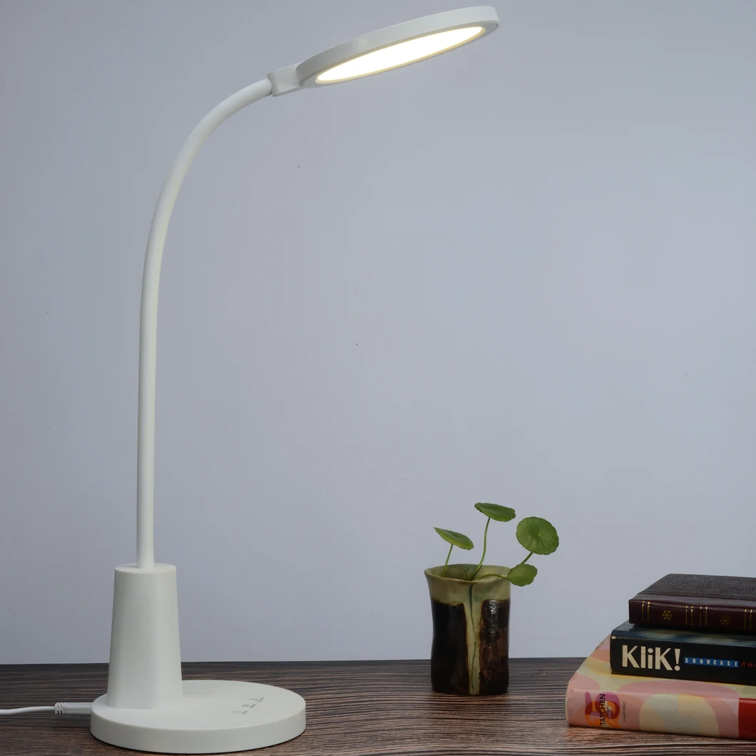 Table Lamp for Study LED Desk with USB Charging Port