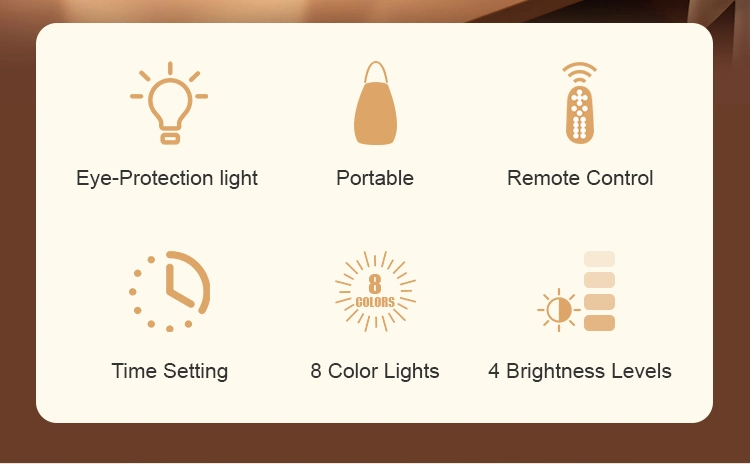 Smart New Design Outdoor Night Light USB Rechargeable LED Portable Table Lamp