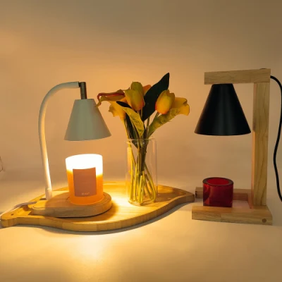 홈 장식용 나무 베이스 전기 향기로운 양초 따뜻한 램프가 있는 왁스 멜터 히터